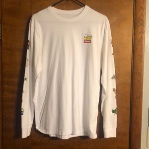 Toy story long sleeve white tee